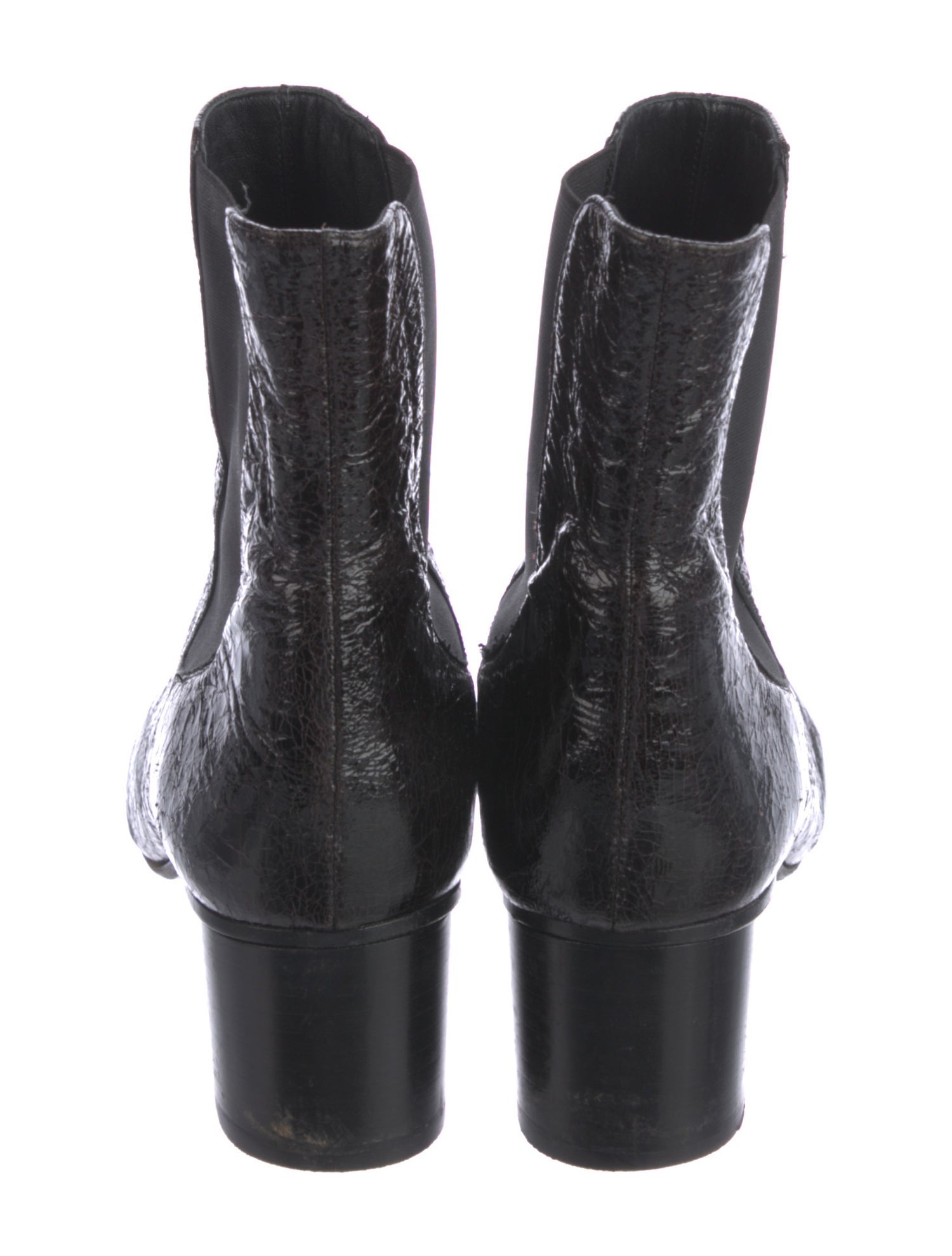 Isabel Marant Patent Leather Chelsea Boots